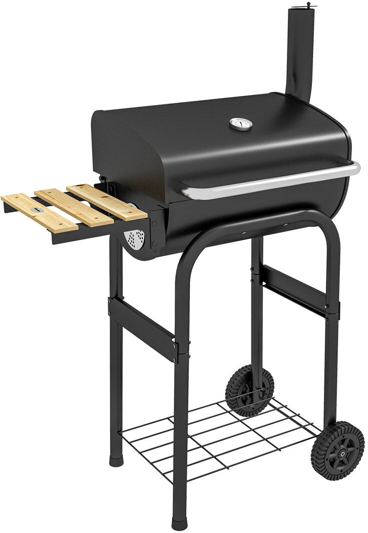 Dakota Fields Brissa 83cm W Portable Charcoal Grill Matte Black 42cm W