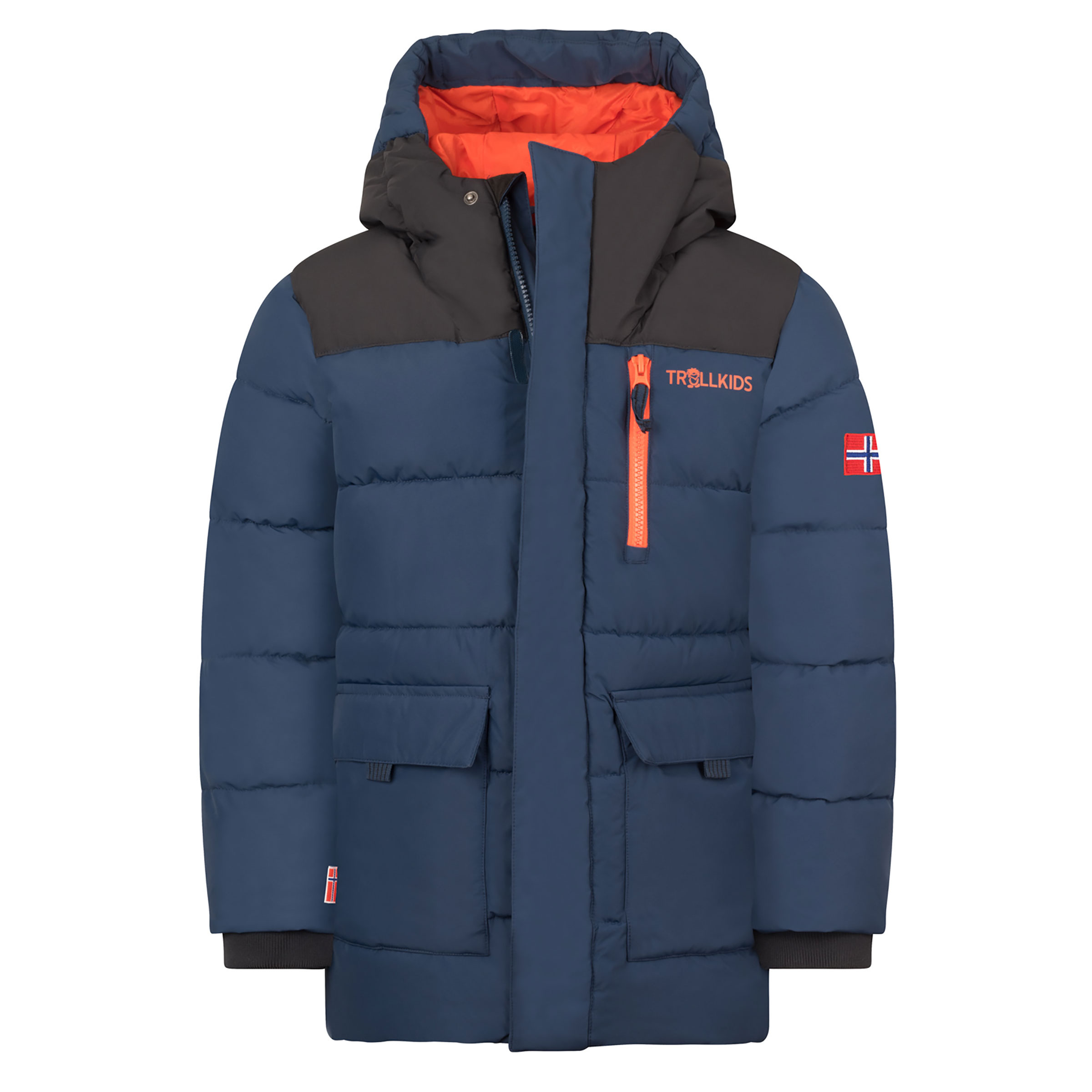 Trollkids Torsvag Parka Kinder Winterjacke blau Größe 110 Lifestyle Wasserabweisend