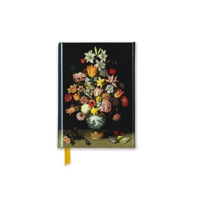 Premium Notizbuch DIN A6: Bosschaert the Elder, Stillleben – Blumen in Wan-Li-Vase, Nonbook von Flame Tree Publishing, Brown Trout-Auslieferer