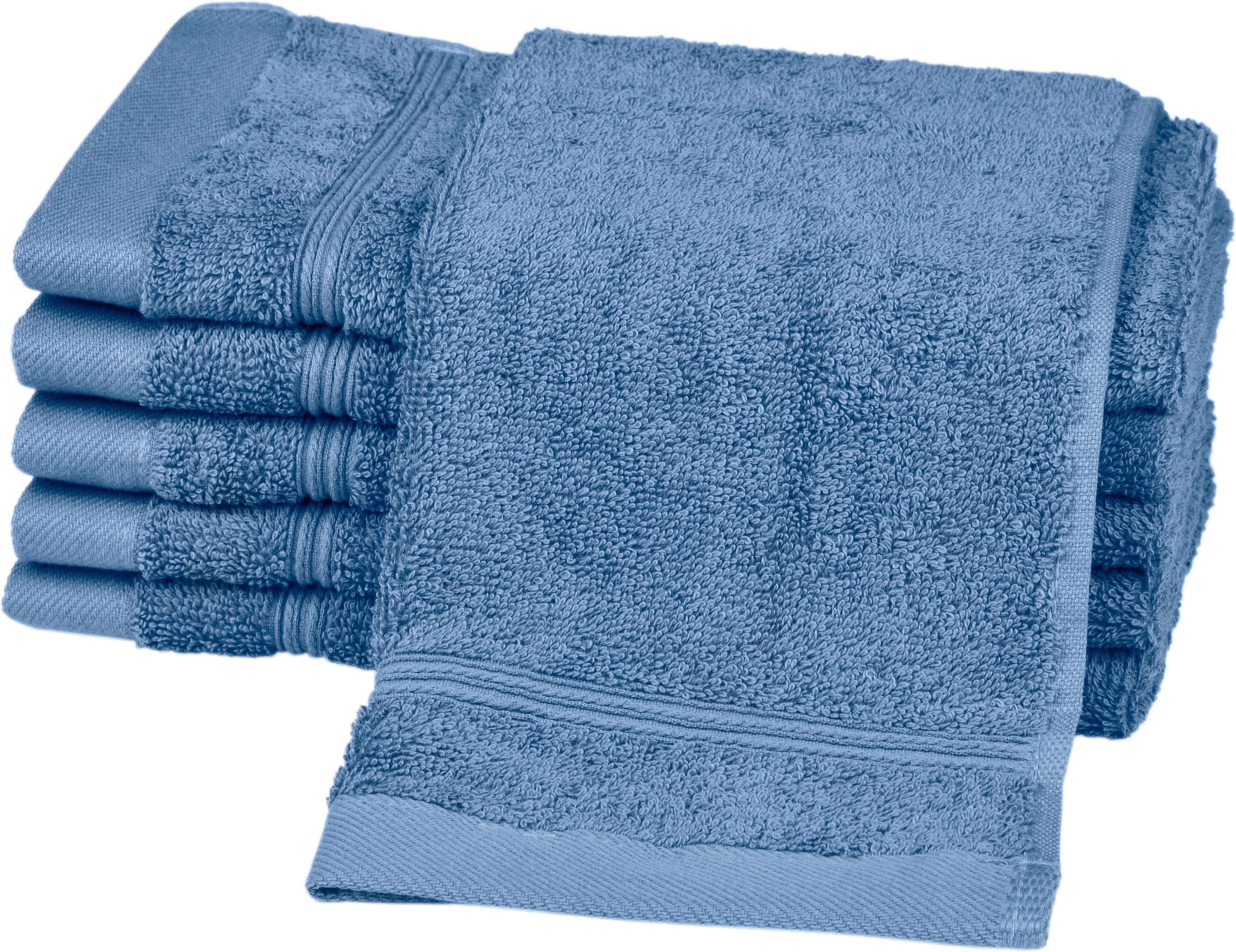 Gaestehandtuecher ROSS "Rubin", blau (kornblumenblau), B:30cm L:50cm, Frottier, Baumwolle, Handtücher, Gaestehandtuecher, 100% Baumwolle kornblumenblau B/L: 30cmx50cm, 6 Stk., Frottier