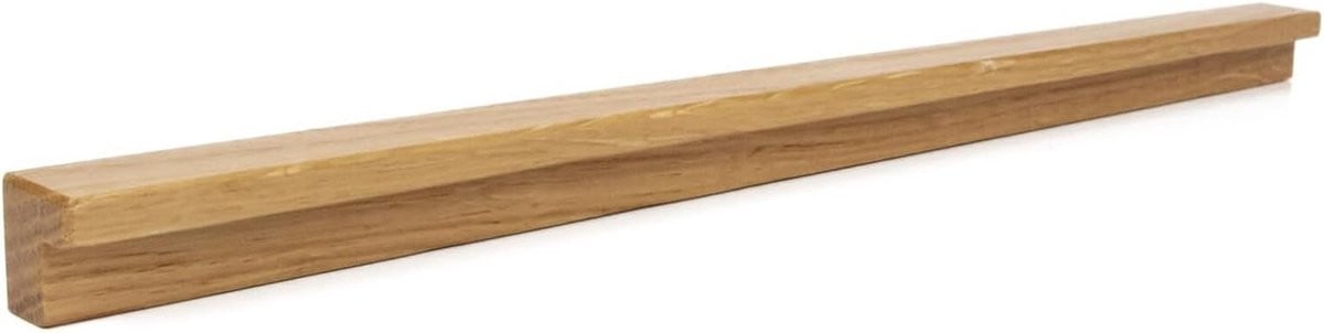 Lange houten meubelgreep van eikenhout - Minimalistische rustieke kastknop