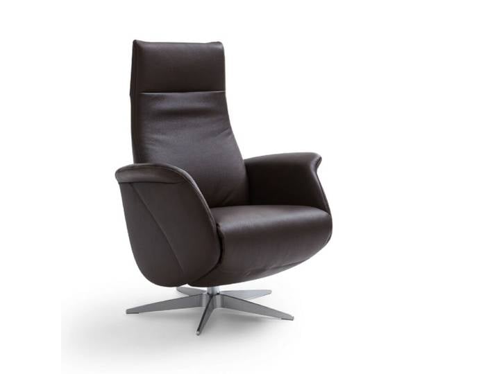 Contur Einrichten Girona Relaxsessel - Leder Semira 6500 dunkelbraun Drehfunktion, automatische Fußteilverstellung, automatische Relaxfunktion, automatische Rückenteilverstellung, manuelle Kopfteilverstellung Modern
