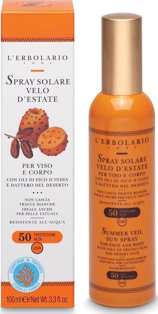 L'ERBOLARIO Solar Spf50 Velo Invisible Spray 100 ml