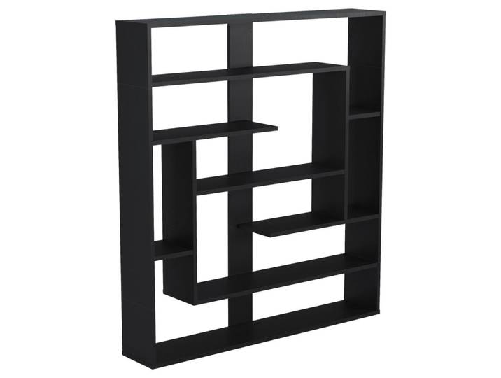 Livetastic Regal, Schwarz, Holzwerkstoff, 114x132x22 cm, Wohnzimmer, Regal, Bücherregale