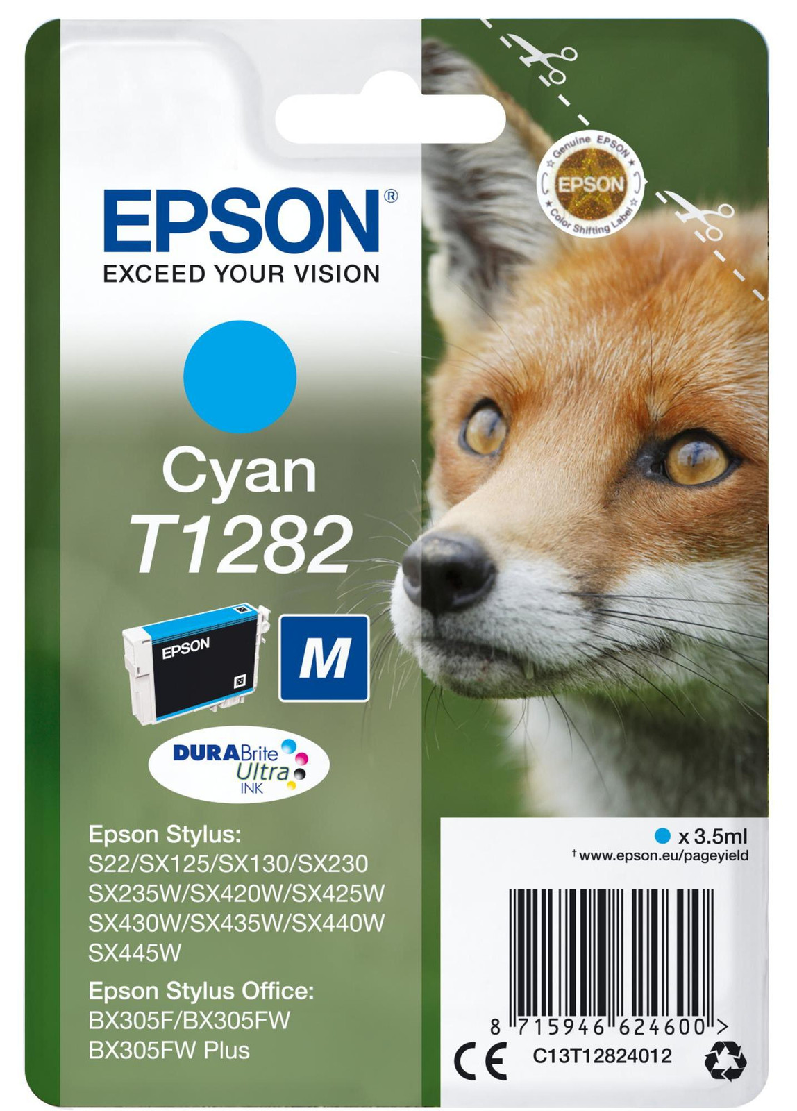 Epson T1282 Cyan Inktcartridge