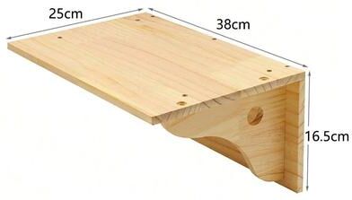 Inspired Finds SkyTrail Wall Mounted Cat Climbing Shelf Set Sisal Scratching Steps & Elevated Cat Playground wall Mounted Cat Shelf (large)