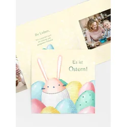 Osterkarten selbst gestalten mit Spruch und Fotos im Onlinedesigner bei Meine-Kartenmanufaktur.de