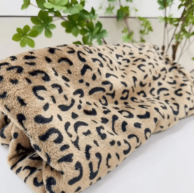 Inspire Curations Leopard Print Lightweight Soft Throw Blanket 1 80x100cm