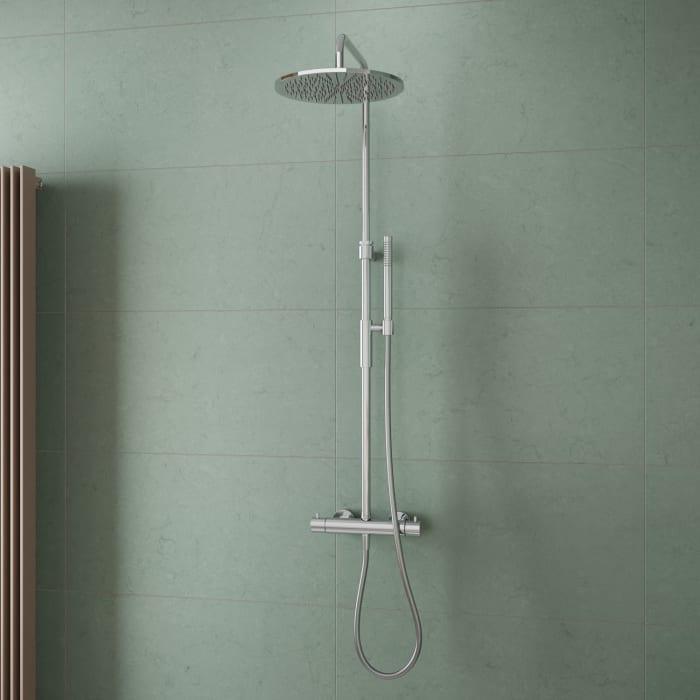 Sanitary Brands Stella doucheset opbouwmodel met thermostaat en douchekop, 30 cm
