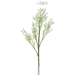 Decoris Künstliches Schleierkraut mit Stiel 22x65cm Kunstblumen Dekoblumen Blumendeko Stielblumen Blumen Deko Blumenschmuck Weiß