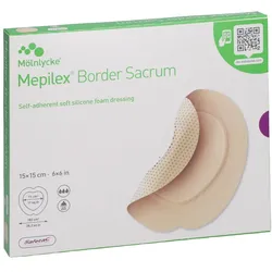 Mepilex Border Sacrum Schaumverb.15x15 c 5 St