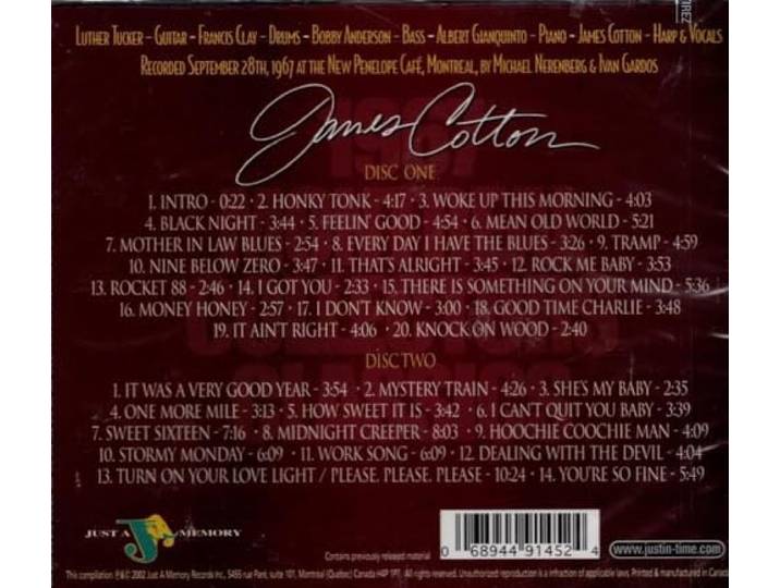 James Cotton - Midnight Creeper / Complete 1967 Mo