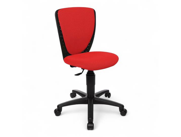 Kinderstuhl Topstar High S´cool ohne Armlehnen, Rot/Schwarz, Neu, Ergonomischer Stuhl - ideal für flexibles Arbeiten