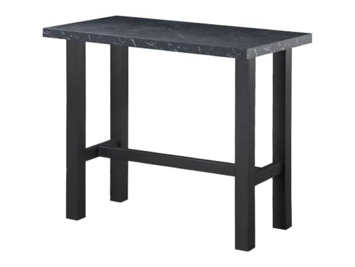 DUBI Möbel Bartisch LOTTE, Stehtisch 120x60x105 cm in Marmor Optik, Esstisch mit Metallgestell für Küche, Esszimmer & Bar, Industrial Design, 23101-US-MSCH