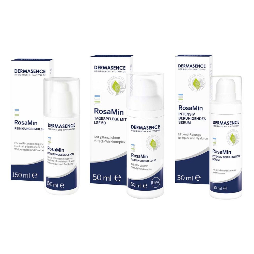 Medicos Kosmetik GmbH & Co. KG Dermasence Rosamin Reinigungsemulsion + Tagespflege + Serum 08104528
