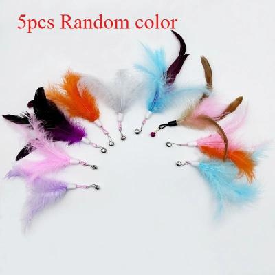 Uplifted Finds Plush Teaser Wand Replacement Heads (Multi Pack) 5 Pcs Random Color