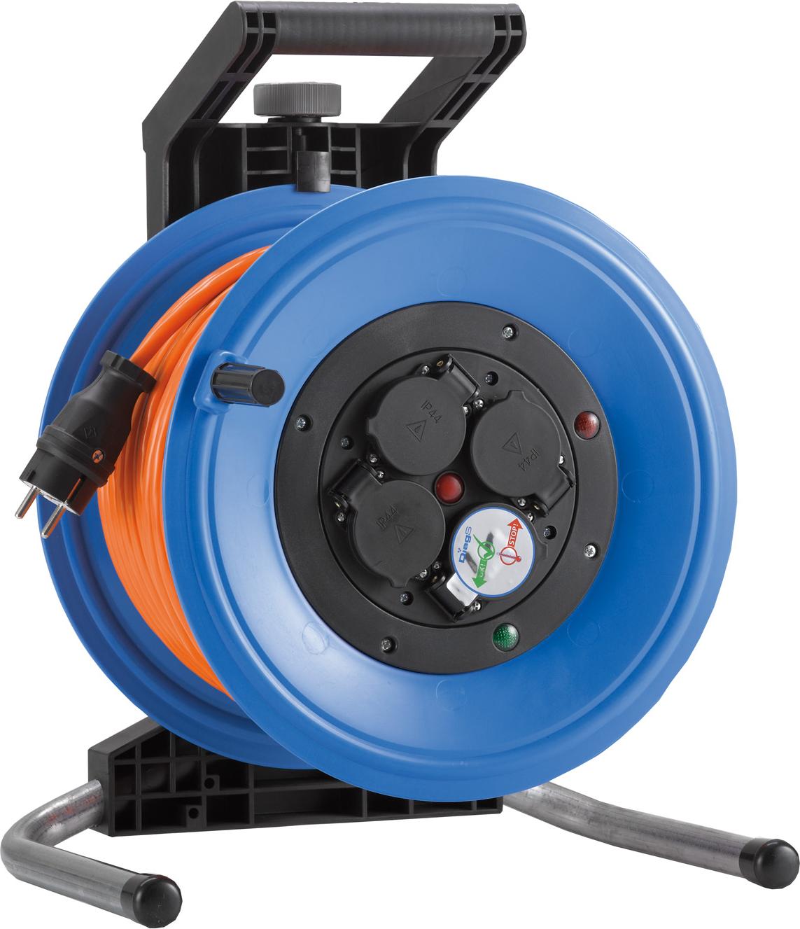 Hedi Kabeltrommel 50 m Professional Plus 320 Kabel H07BQ-F 3G2,5 4 Steckdosen
