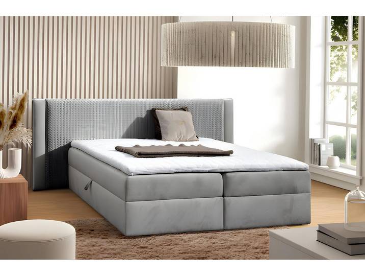 JVmoebel Polsterbett Polsterbett in modernem Design mit gepolsterten Elementen (Bett), Made in Europa