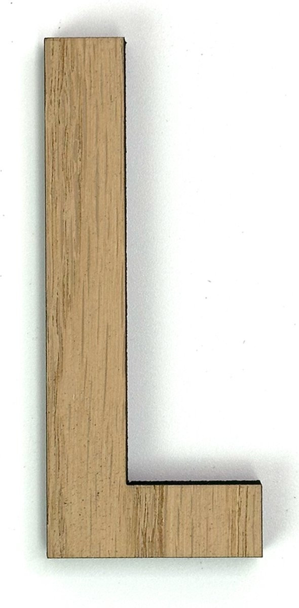 MGM Trading Houten letter L - Hoogte: 10 cm