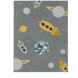 KINDERTEPPICH Sterne Grau 240 x 340 cm