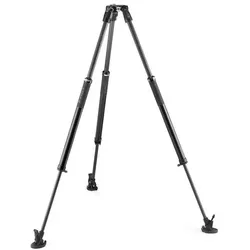 Manfrotto 504X & CF Fast Sing Leg Tripod (Carbon), Stativ, Schwarz, Grau