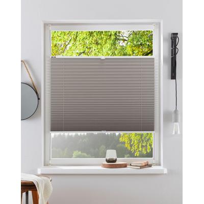 Plissee OTTO HOME "LAHOLM ohne Bohren, Lichtschutz, Klemmfix" Gr. 4, grau (taupe), B:70cm H:130cm, Obermaterial: 100% Polyester, Plissees, Fixmaß, Bestseller mit über 4000-Bewertungen, für Fenster & Tür, Topseller