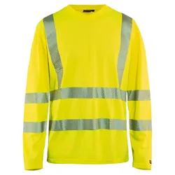 Warnschutz Langarm-Shirt "3385" UV-Schutz - XL - gelb