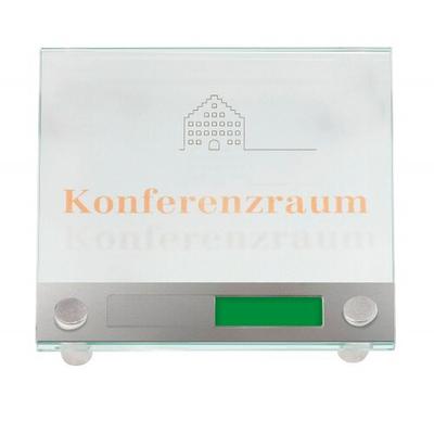GALERIE Türschild, Format: 150x150 mm + 2 Halter i7320