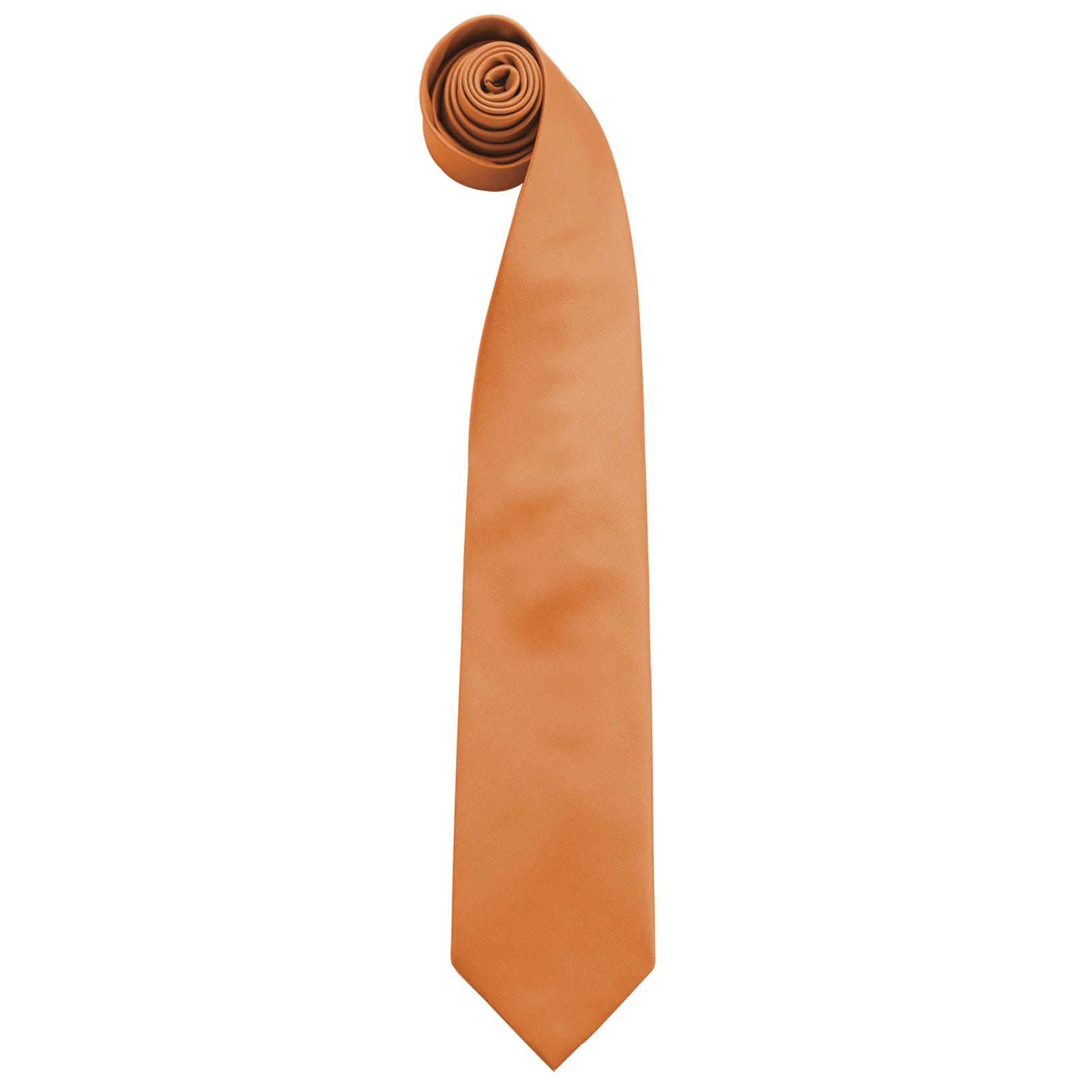 Premier Mannen “Kleuren” Effen Mode / Zakelijke Stropdas (Oranje)
