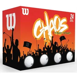 Wilson Chaos Golfbälle 24er weiss
