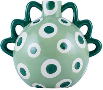 Que Rico Dancing Dots Isidora Vase