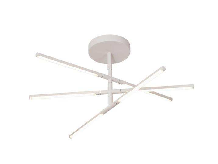 Plafonnier aluminium blanc led