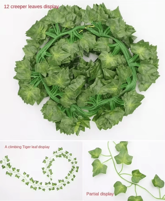 Inspire Curations 2.1M Artificial Ivy Leaf Garland Realistic Silk Hanging Vine For Wall & Wedding Decor 72 pa