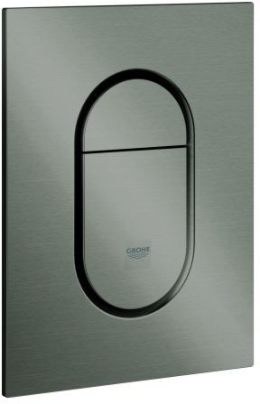 Grohe Arena Cosmopolitan Betätigunsplatte 37624AL0 hard graphite gebürstet, senkrechte Montage