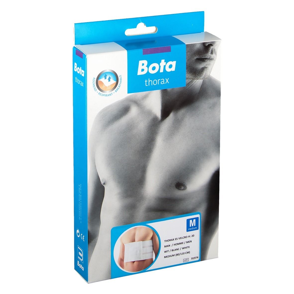 Bota Thorax ES Man Velcro Hoogte 20 Medium 1 St Bandage(s)