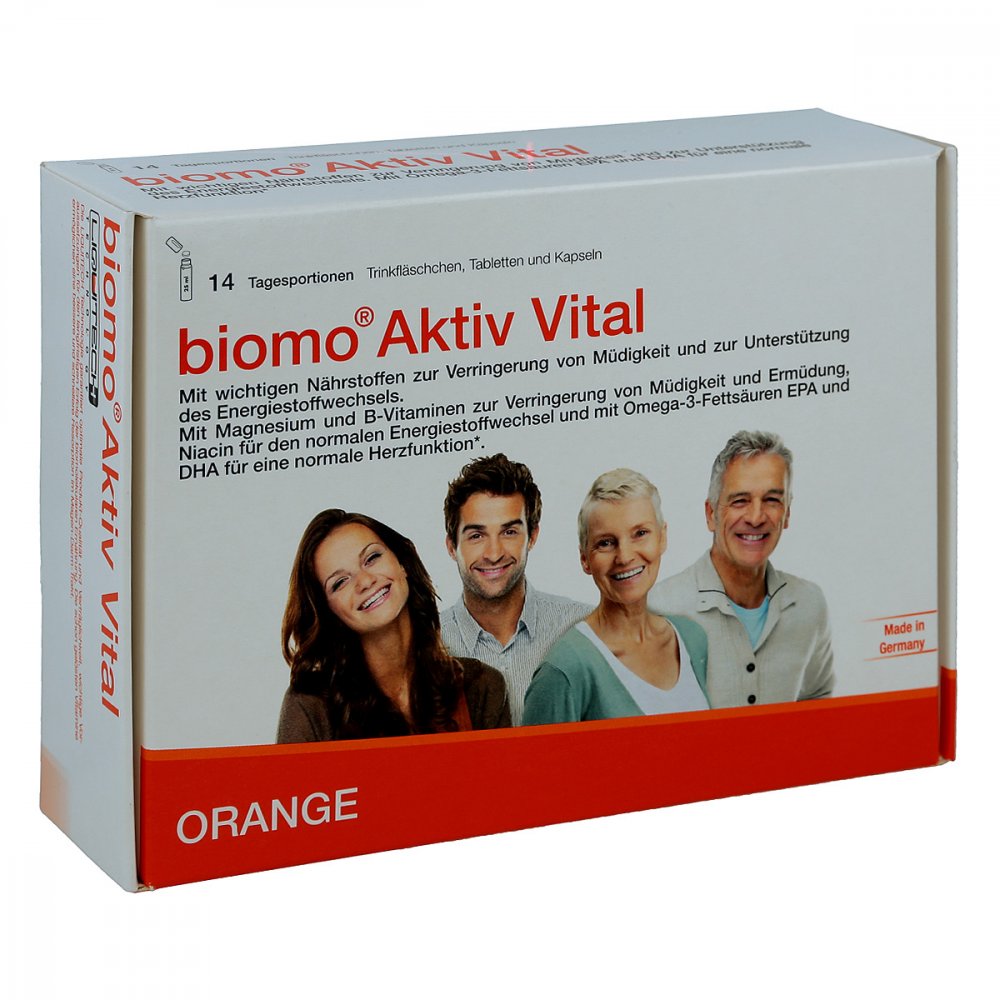 biomo pharma GmbH Biomo Aktiv Vital Trinkflaschen 14 Tagesportionen 10186891