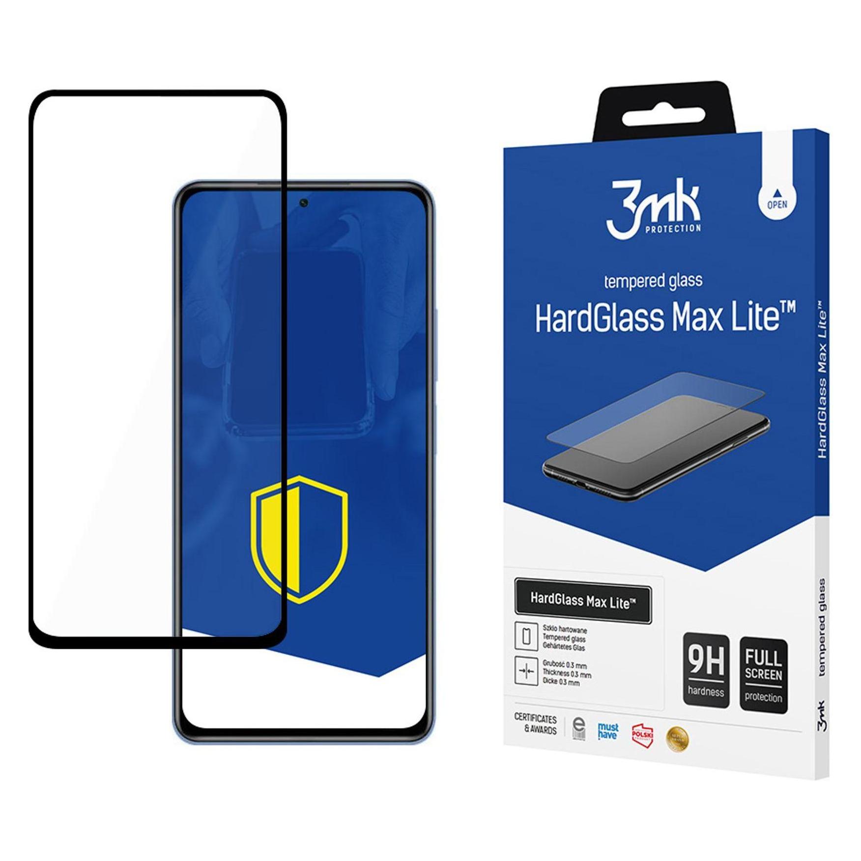 3MK Panzerglas HardGlass Max Lite Xiaomi Mi 11i 5G schwarz (1 Stk., Xiaomi Mi 11 5G) (3mk HardGlass Max Lite Black(354)-0)