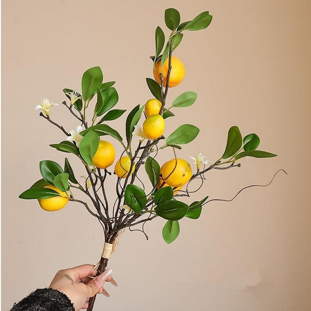 Dailygoods Kunstmatige Citroenen - 8 Stuks Decoratieve Nep Fruit - Realistische Woondecoratie