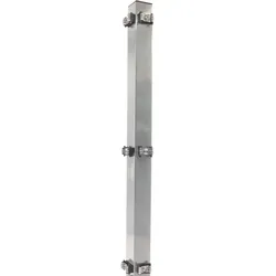 Fa-Bausysteme Eckzaunpfosten Feuerverzinkt Klemmplättchen Höhe: 630 mm