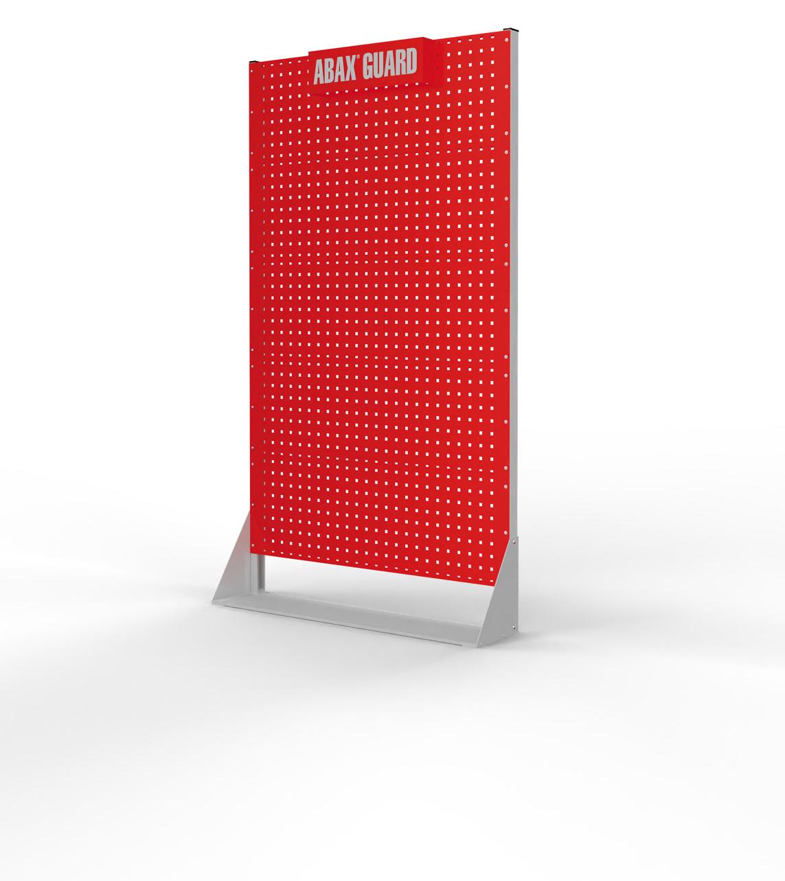 Kappes ABAX GUARD Point stationär Lockout-Tagout Station einseitig 5 Lochplatten Verkehrsrot