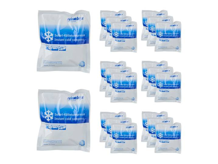 Kühlpack zum Knicken 20er-Set Weiss-Blau