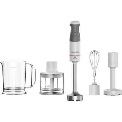 KENWOOD Stabmixer "HBM40.306WH", grau (weiß, grau), B:53cm H:32cm T:12cm, Mixer, Triblade XL, 850 Watt, inkl. 4-teiliges Zubehör Set