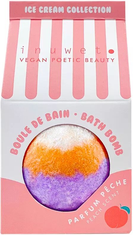 inuwet - Icecream Badekugel Pfirsich, 143 g