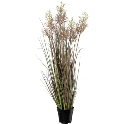 Kunstgras CREATIV GREEN "Reitgras im Topf", grün, H:104cm, Obermaterial: 100% Polyethylen, Kunstpflanzen