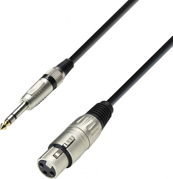Adam Hall Cables K3 Bfv 1000 Mikrofonkabel Xlr Female Auf 6,3 Mm Klinke St