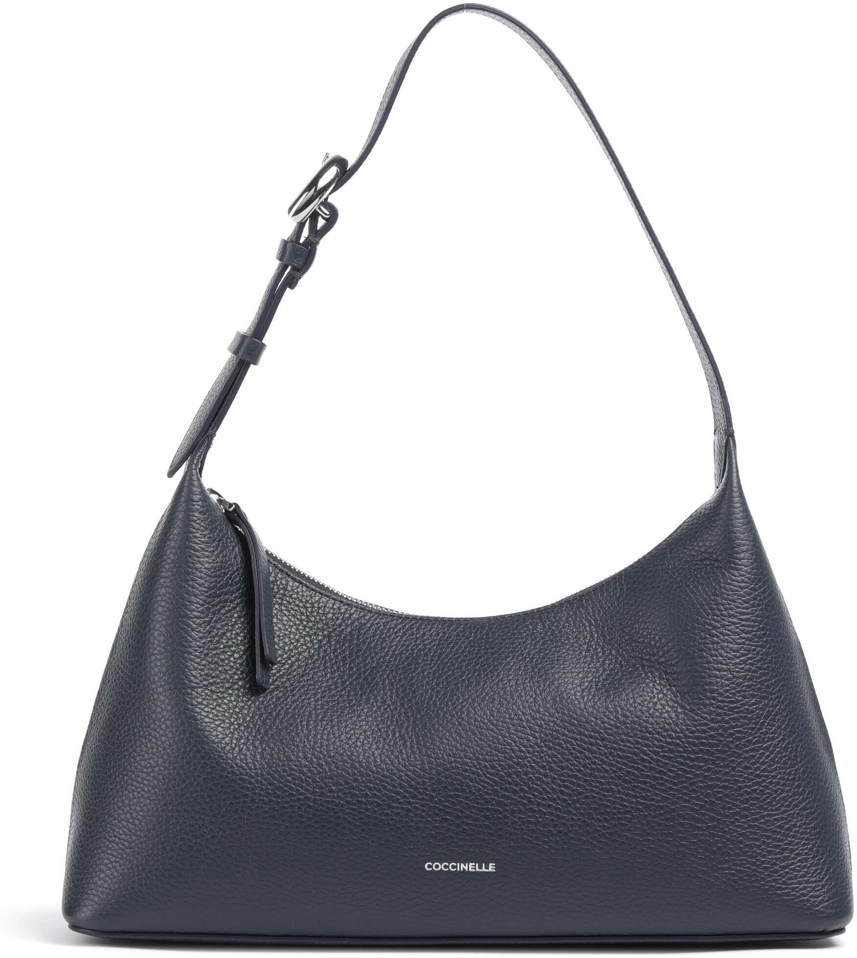 Coccinelle Fern Beuteltasche aus Leder, blau