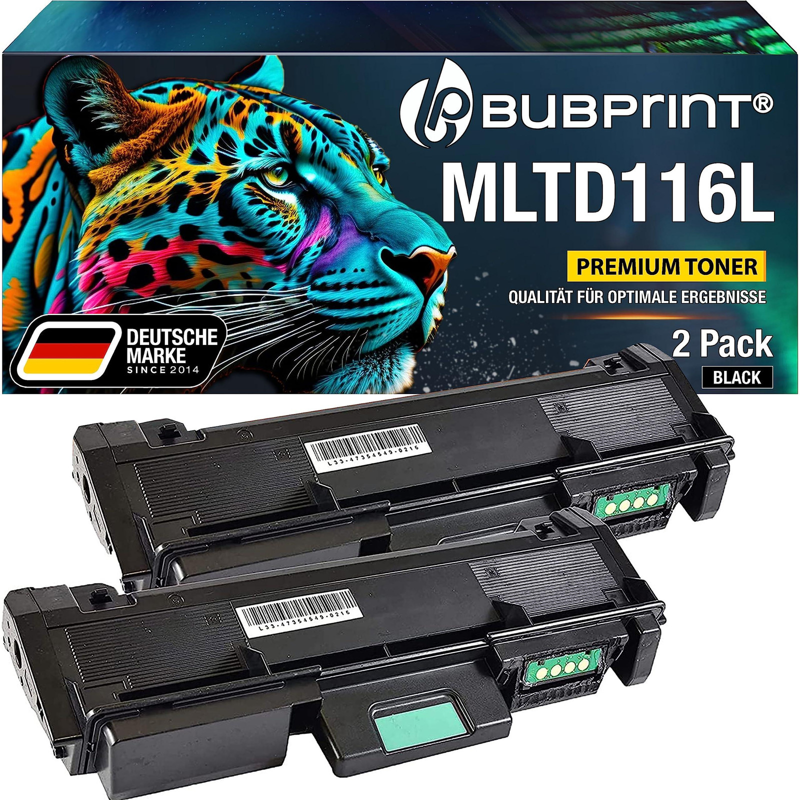 Bubprint tonercartridges compatibel met Samsung MLT-D116L zwart