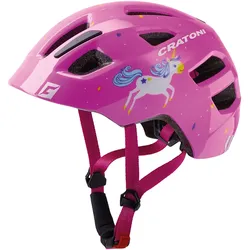 Cratoni Fahrradhelm Cratoni Maxster | Einhorn, pink glänzend, Gr.S (48-53cm)