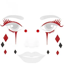 Face-Art-Tattoo "Pierrot"