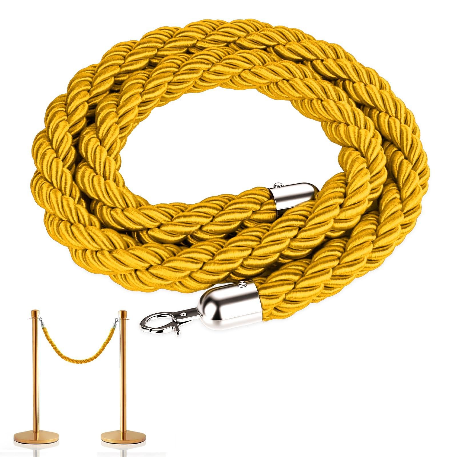 Dripio Afsluitkabel met roestvrijstalen haken, Geel, 1,5 meter